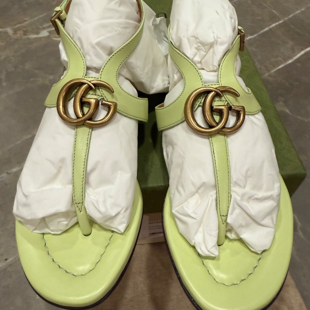 Gucci Charlotte Leather Thong, Size 36, NEW never worn - Picture 8 of 11
